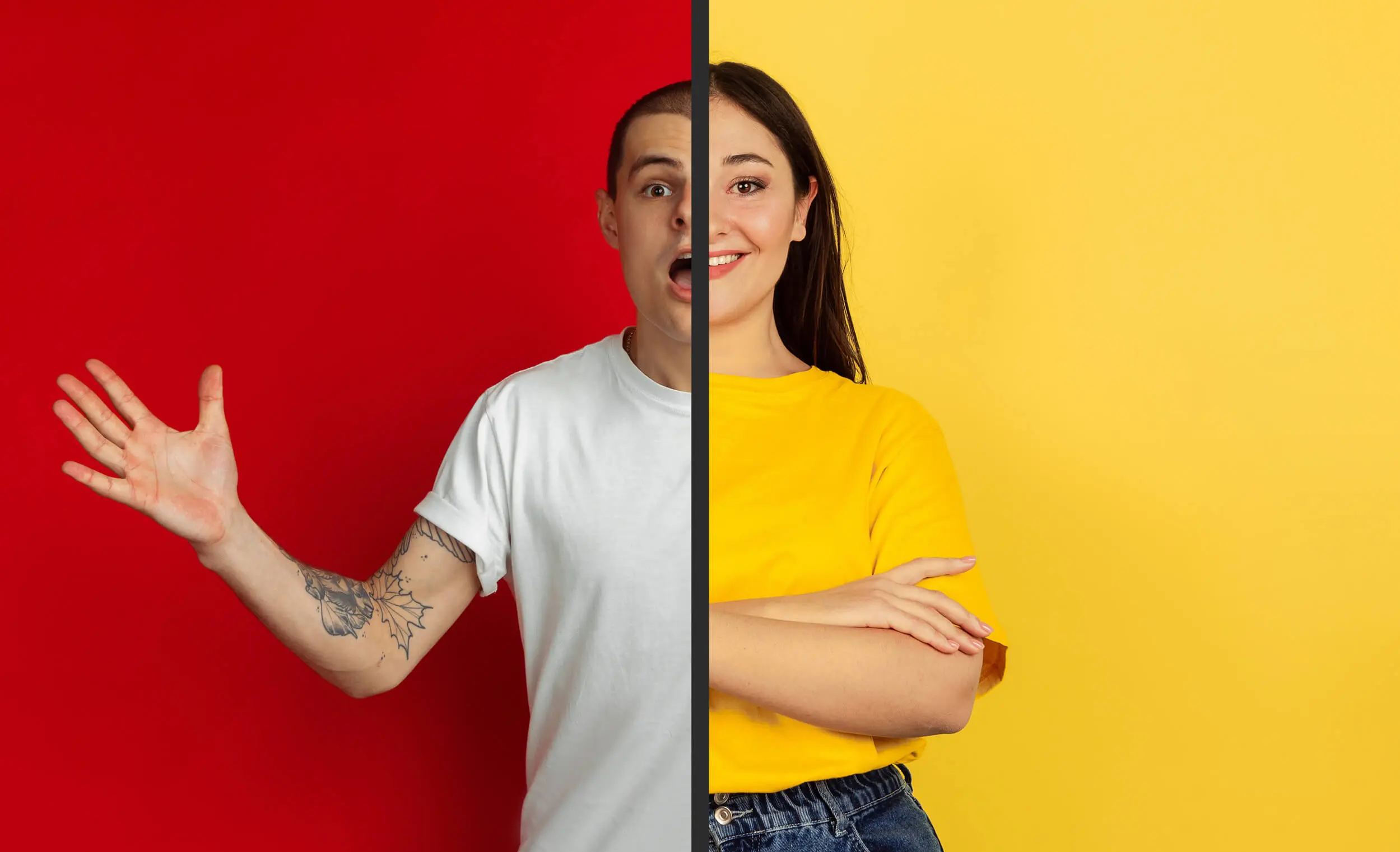 la moitié d'un mec, la moitié d'une femme