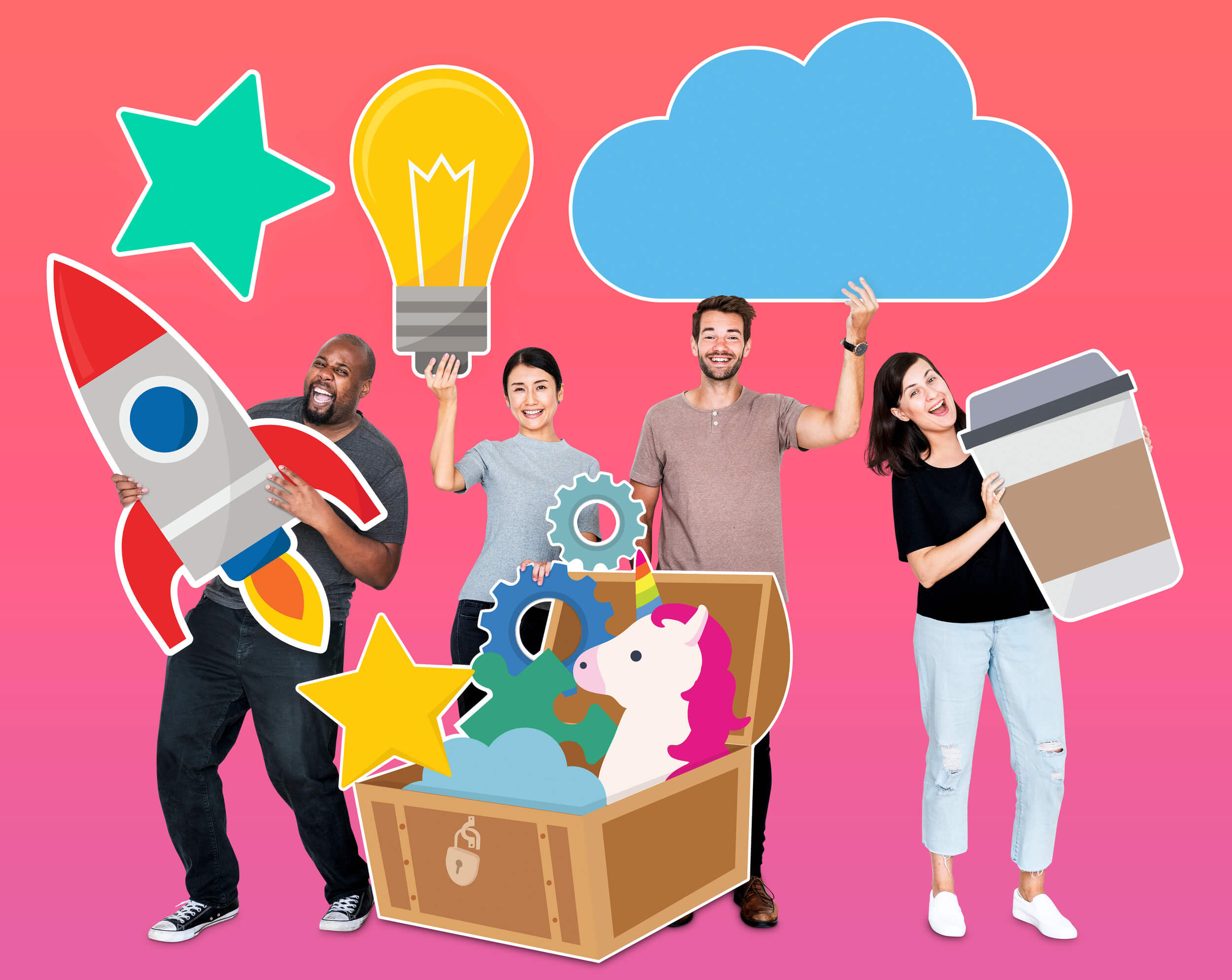 gens jeunes et dynamiques