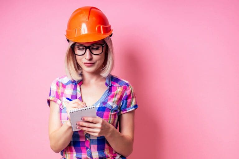 femme chantier
